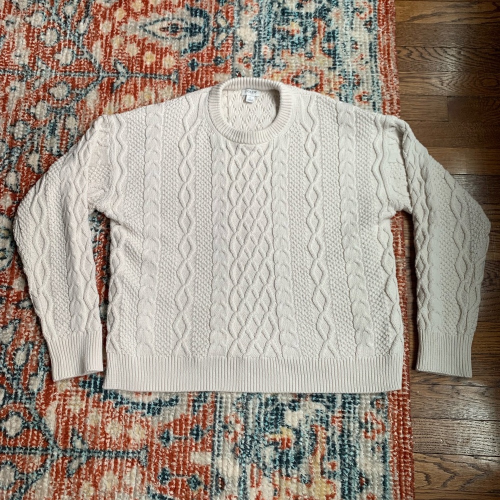 J. Crew Factory Cable Knit Sweater - Picture 3 of 13